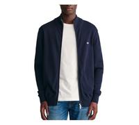 GANT CASUAL COTTON ZIP CARDIGAN, Maglione cardigan Uomo, Blu ( EVENING BLUE ), M
