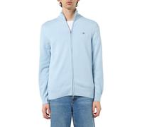 GANT Casual Cotton Zip Cardigan Maglione, Fresco Blu, L Uomo