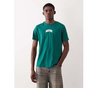 GANT - Central - T-shirt verde con logo stile college sul petto 52