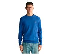 GANT Classic Cotton C-Neck Maglione, Blu Intenso, XL Uomo