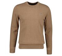 GANT Classic Cotton C-Neck Pullover, Dk. Sand Melange, XXL Uomo