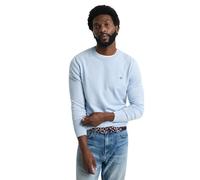 GANT Classic Cotton C-Neck Pullover, Fresco Blu, XL Uomo