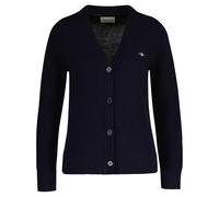 GANT Classic Cotton Cardigan, Blu - Evening Blue, S