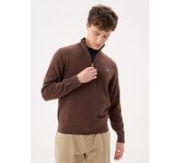 GANT - Classic Cotton Half Zip Marrone - Abbigliamento L Marrone