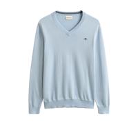 Gant - Classic Cotton V-Neck - - Knitwear - Uomo - Blu - 2XL