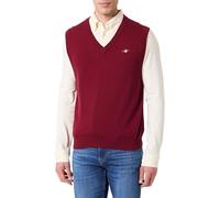 GANT Classic Cotton Vest, Rosso Prugna, M