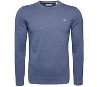 GANT Classic Felpa Uomo con Girocollo in Cotone, Darkblau XXL