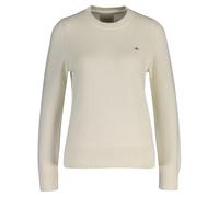 GANT Classico Cotone C-Neck Maglione, Crema, XXL Donna