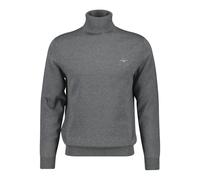 GANT Classico Cotone Rollerneck Pullover, Grigio Scuro mélange, XXL Uomo