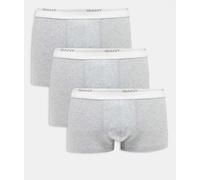 GANT - Confezione da 3 boxer aderenti grigi con logo piccolo-Grigio XL