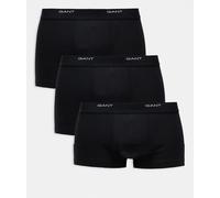GANT - Confezione da 3 paia di boxer aderenti neri con fascia in vita con logo-Nero S