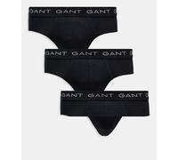 GANT - Confezione da 3 slip neri con fascia in vita con logo-Nero XL