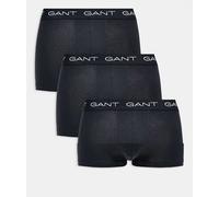 GANT - Confezione da 3 slip stile boxer neri con fascia in vita con logo-Nero S