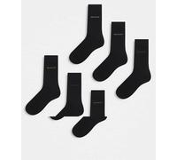 Gant - Confezione da 6 paia di calzini neri con logo-Nero 40-42