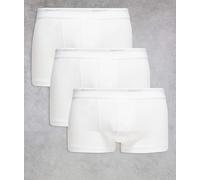 GANT - Core - Confezione da 3 boxer aderenti bianchi con fascia in vita con logo-Bianco XL