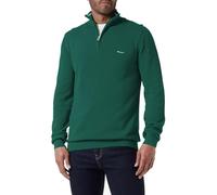 GANT Cotone Pique Mezza Zip, Verde Foresta, S