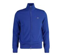 GANT Cotone Pique Zip Cardigan, Rich Blue, XXL