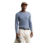 Gant Cotton Cable C-Neck Pullover, Denim Sbiadito, M Uomo