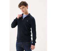 GANT - Cotton Cable Half Zip Blu - Abbigliamento L Blu