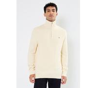 GANT - Cotton Micro Textured Half Zip Bianco - Abbigliamento XL Bianco