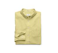 Gant Diamante G Aderente Cotone Lino Camicia Button Down 303782 Taglia M Nwt