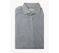 Gant Diamante G Uomo Mini Quadri Aderente Aperto Colletto Camicia 383957 Size 39