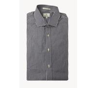 Gant Diamante G Uomo Protezione Quadri Righe Aderente Aperto Collare 384112 Size