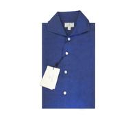Gant Diamond G Camicia Fitted Amalfi Indiolino Blu 384437 Taglia M $155 NWT