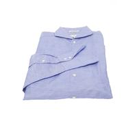 Gant Diamond G Camicia In Cotone E Lino Flanella Amalfi 384447 Taglia M $225 NWT