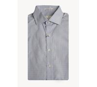 Gant Diamond G Camicia Stretch Fitted Blu Hamptons 3050506 Taglia 40 NWT