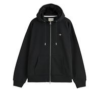 GANT Donna Felpa - Shield con Zip e Cappuccio, Giacca Logo, Mix Cotone