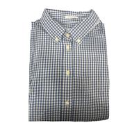 Gant Donna Luminary Blu Yale Percalle Madras Ragazzo Maglia Taglia Eu 40 / US 10