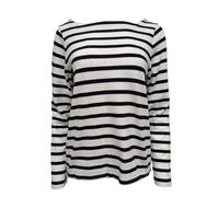 Gant Donna Navy Classico Scollo Largo e Tondo Top 406408 Taglia Media