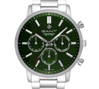 GANT Easthill G191003 - Orologio da uomo Day-Date, 42 mm, in acciaio inox, quadrante verde Sunray, movimento al quarzo giapponese, 5 ATM