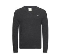 GANT Extrafine Lana di Agnello con Scollo a V Pullover, Dk Charcoal Melange, XL Uomo