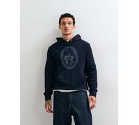 Gant - Felpa con cappuccio blu navy con logo stile college sul petto 50