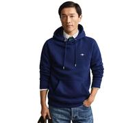 Gant Felpa con Cappuccio da Uomo Reg Shield, Blu Navy, M