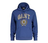 GANT Felpa con Cappuccio Frontale Graphic, Felpa con Cappuccio Uomo, Vintage Blu, S