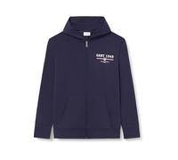 GANT Felpa con Cappuccio Graphic Full Zip, Blu - Evening Blue, XL