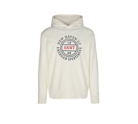 GANT Felpa con cappuccio - Hoodie GRAPHIC crema | S