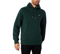GANT Felpa con Cappuccio Reg Shield, Tartan Verde, XXL Uomo