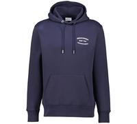GANT Felpa con Cappuccio Small Graphic, Blu-Evening Blue, XL Uomo