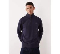 GANT - Felpa con zip corta blu navy 58