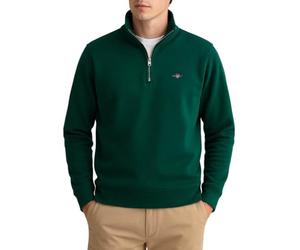 GANT Felpa da Uomo Reg Shield Half Zip Sweat, Verde Foresta, XL