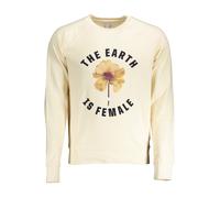 Gant, ,Sweatshirts & Hoodies ,Uomo ,Beige ,S Felpa Beige con Maniche Lunghe Collo Rotondo e Stampa Logo