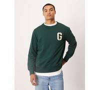 GANT - Felpa verde scuro con logo college 52