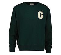 GANT G Badge Sweat C-Neck, Tartan Verde, L