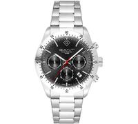 GANT Greenfield G202002 - Orologio cronografo da uomo, in acciaio inox, 41 mm, al quarzo, 10 ATM, colore: argento