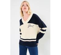 GANT - Gant Varsity Cotton V-Neck Blu - Abbigliamento L Blu