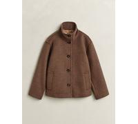 Gant GANT Wool Blend Funnel Neck Jacket Marrone